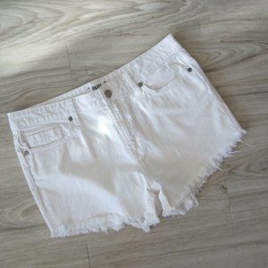 Paige - White Cut off Style Denim Shorts - Size 29W
